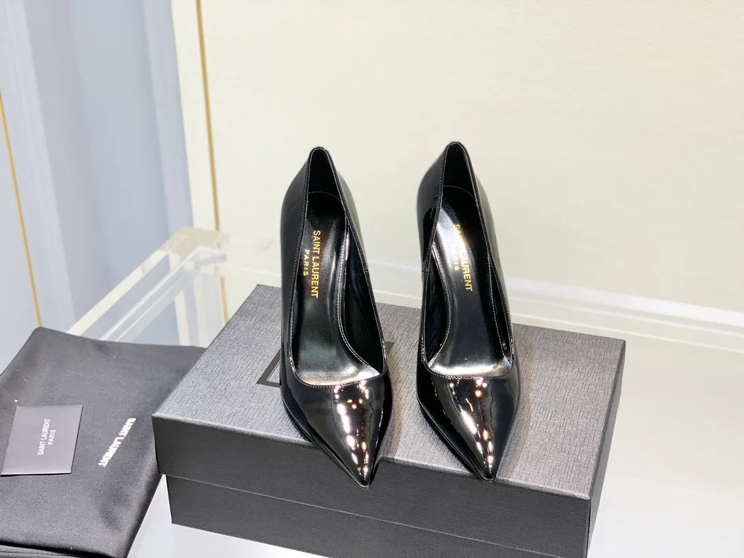 👟👟Ex-factory price 560🌈🌈 Women's Shoes Women's Clothes Women's Shoes Women's Clothes ysl Classic Letter High Heels A high-heeled item that is directly regarded as a god, elegant in capital letters! Selected imported calfskin material, crystal sheepskin lining, Italian imported cowhide sole, perfect shoe shape, fine routing, electroplated letter steel heels! Quality 35-39 (40 41 42 customized, non-refundable and non-exchangeable)